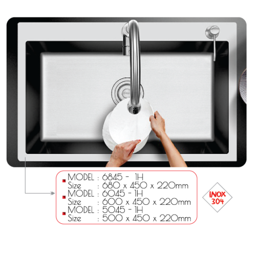 Chậu Rửa Bát INOX 304 SDUY LUXURY