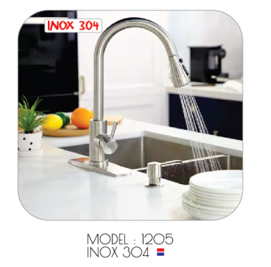 Vòi Rửa Bát SDUY LUXURY 1205 INOX 304 - Đầu Kéo Thông Minh, Chất Liệu Cao Cấp