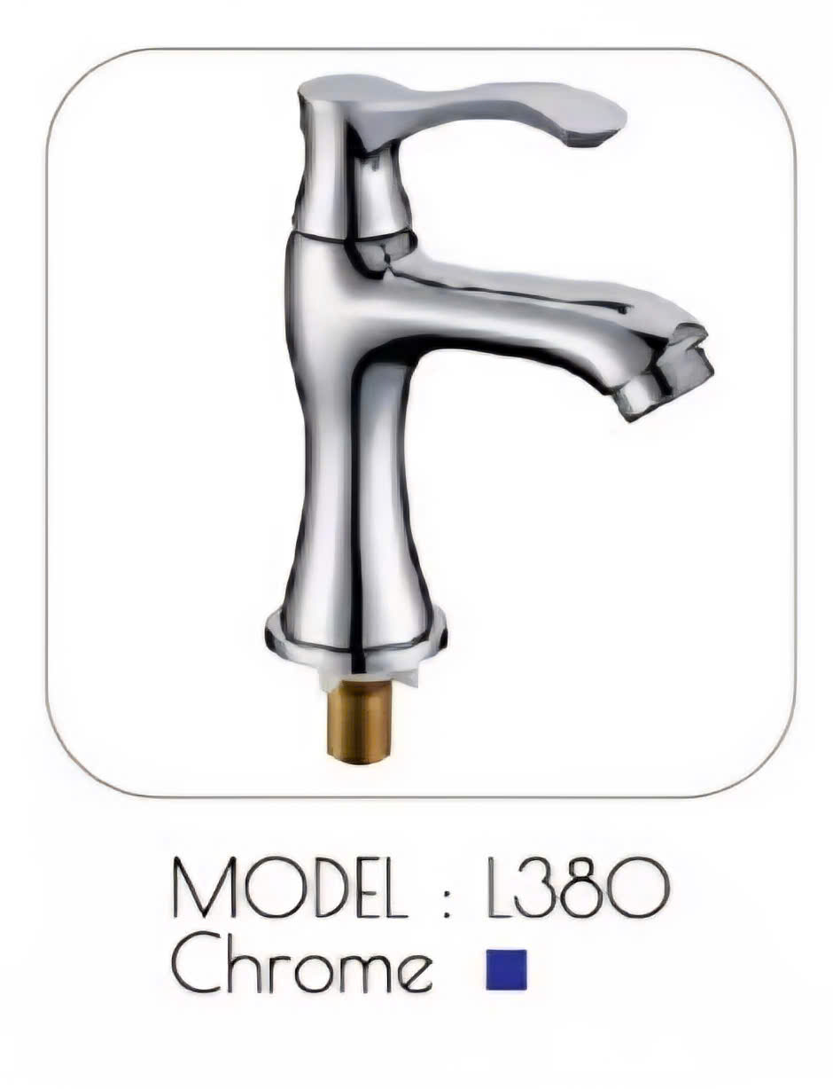 Vòi Lavabo Nóng Lạnh Model L380 - Thiết Kế Lượn Sóng Mềm Mại