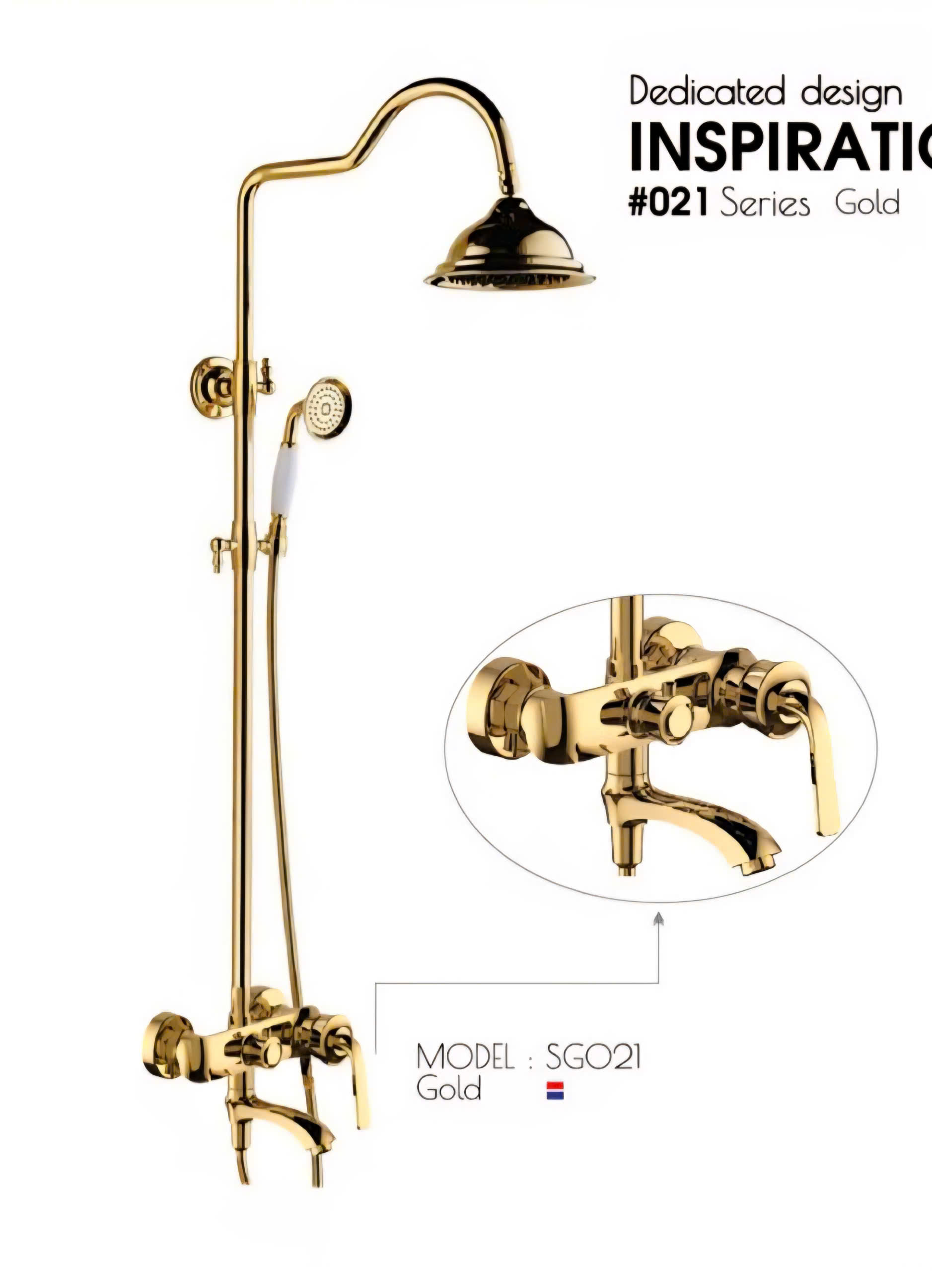 Bộ Sen Tắm Cổ Điển SG021 - Thiết Kế Thân Cong Độc Đáo