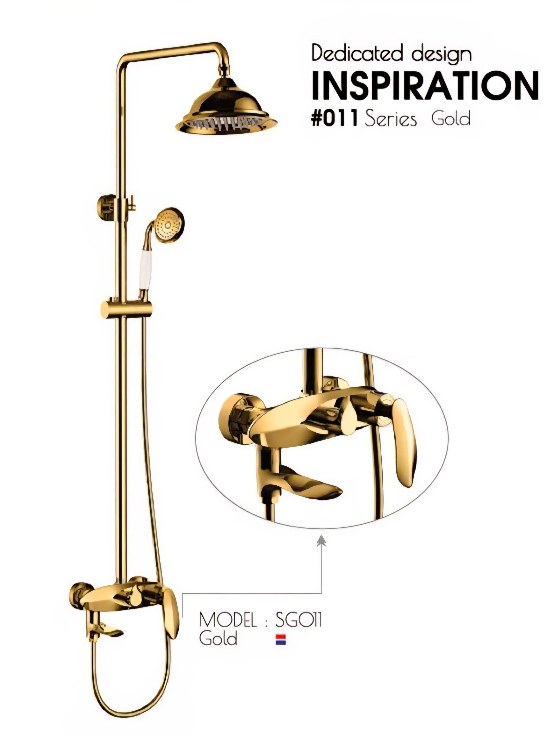 Bộ Sen Tắm Tân Cổ Điển Gold SG011 - Đẳng Cấp Thượng Lưu